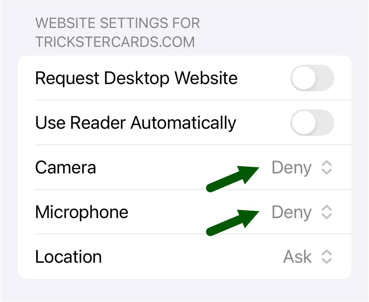 iPad expanded page menu